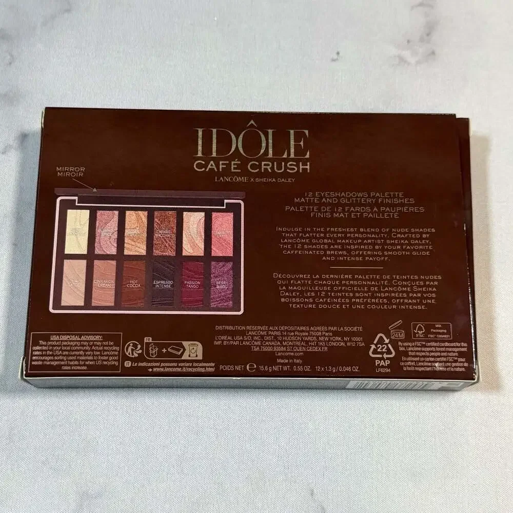 Lancôme x Sheika Daley Idôle Café Crush Eyeshadow Palette BNIB